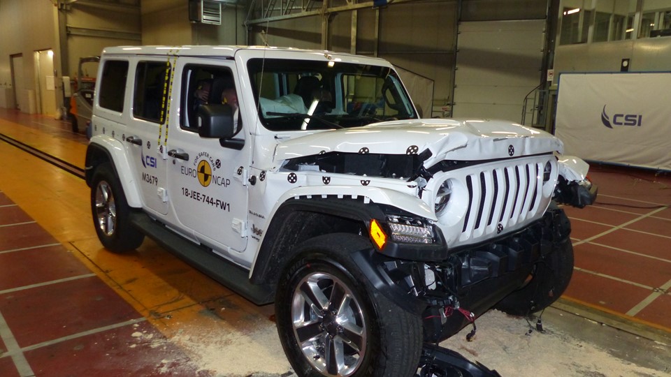 Jeep Wrangler - Frontal Full Width test 2018 - after crash