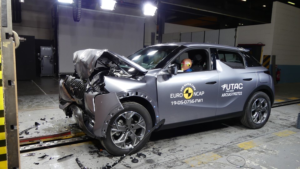 DS 3 Crossback - Frontal Full Width test 2019 - after crash