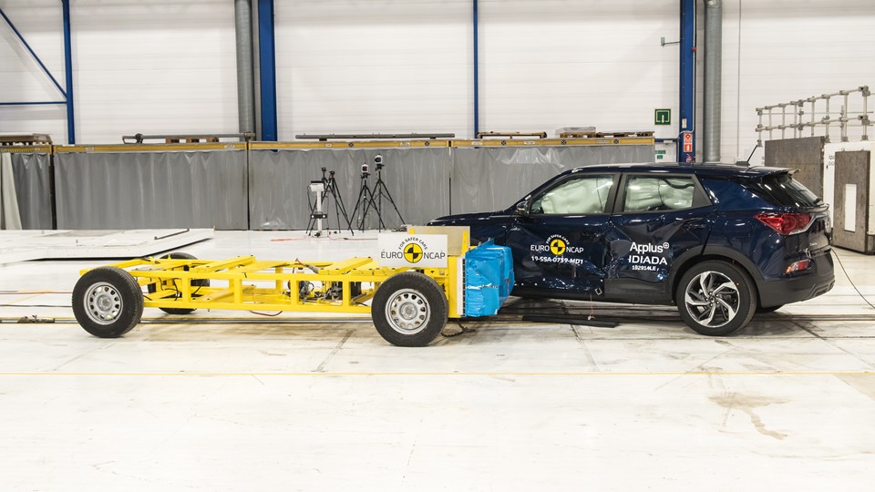 SsangYong Korando - Side crash test 2019 - after crash