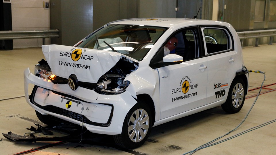 Volkswagen up! - Frontal Full Width test 2019 - after crash