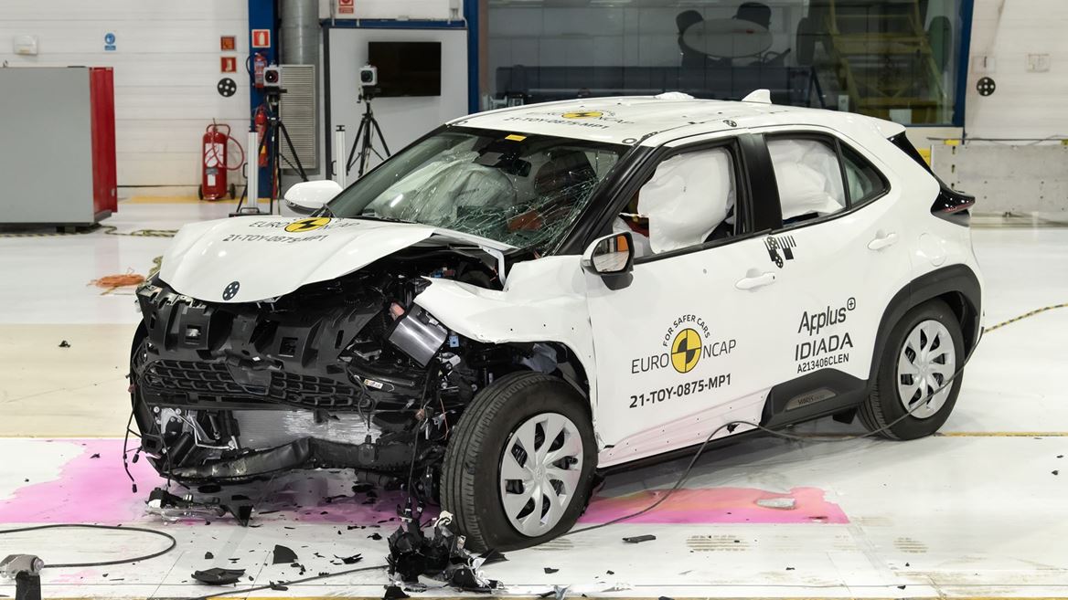 Toyota Yaris Cross - Mobile Progressive Deformable Barrier test 2021 - after crash