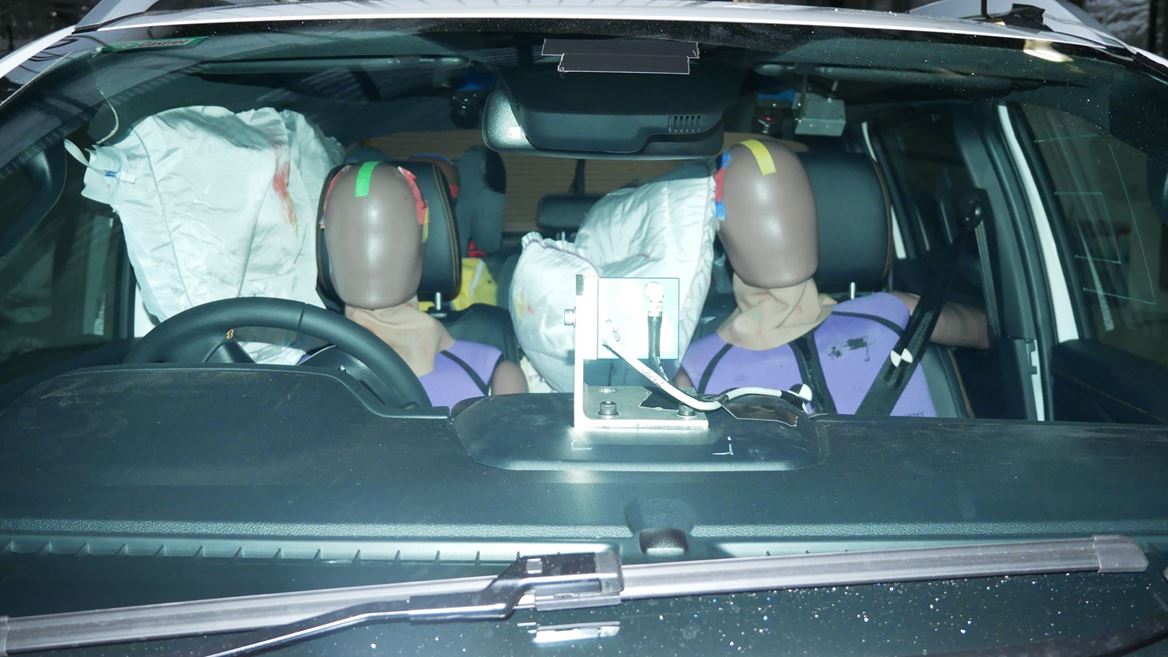 Ford Ranger - Far-Side impact test 2022 - after crash