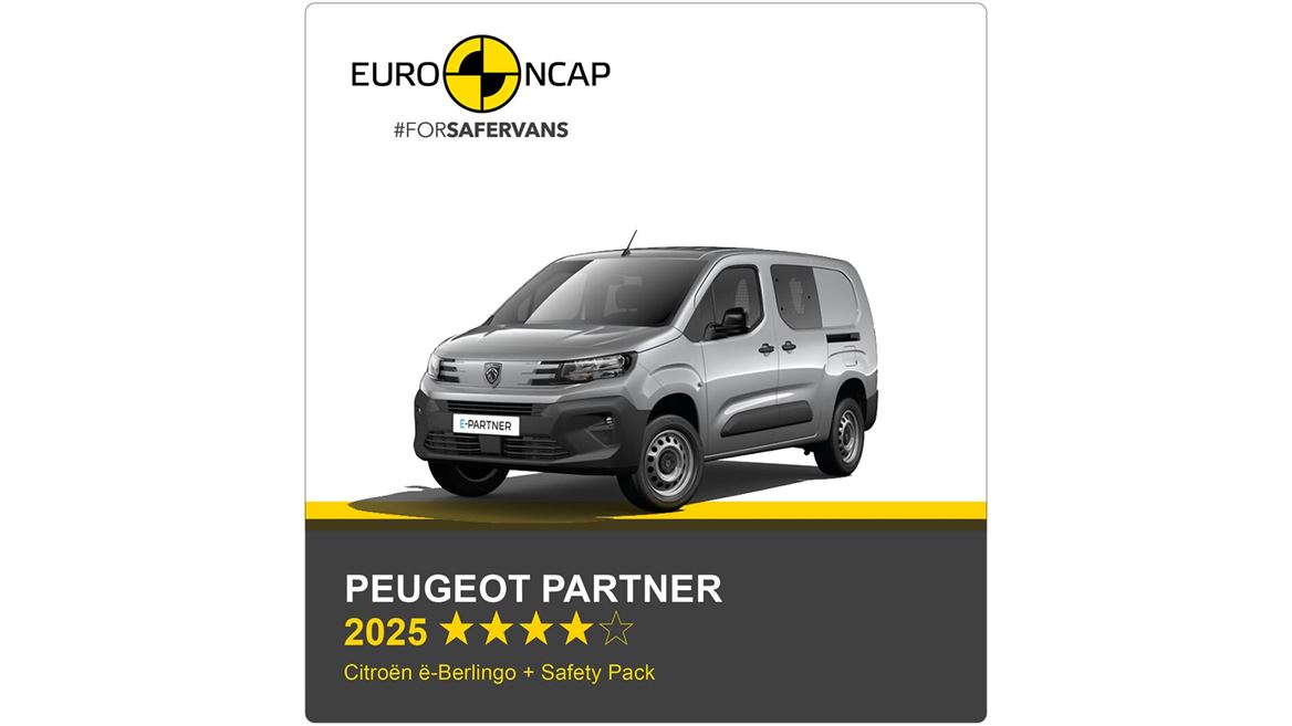Peugeot Partner Euro NCAP Commercial Van Safety Results 2025