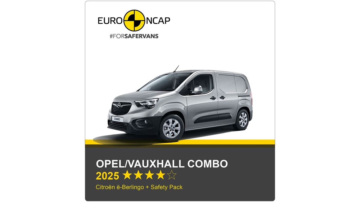 Opel Vauxhall Combo Euro NCAP Commercial Van Safety Results 2025