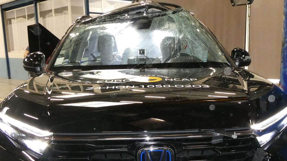 Honda CR V Far Side impact test 2024 after crash
