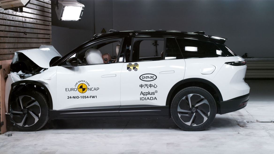 NIO EL6 Full Width Rigid Barrier test 2024