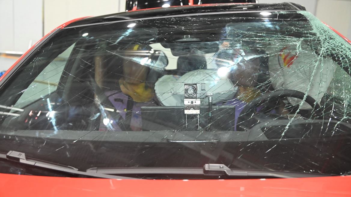 Deepal S07 Far Side impact test 2024 after crash