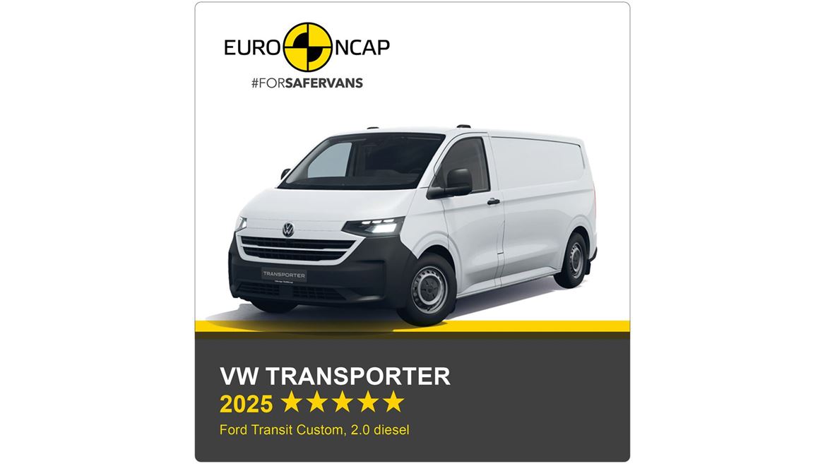 VW Transporter Euro NCAP Commercial Van Safety Results 2025