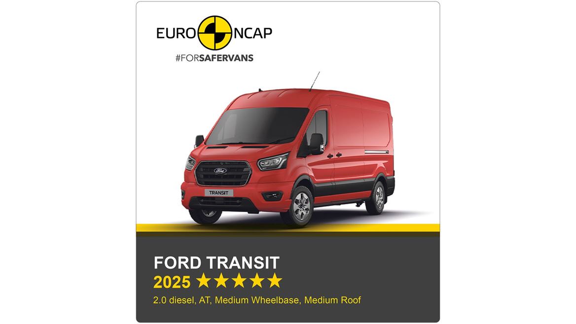 Ford Transit Euro NCAP Commercial Van Safety Results 2025