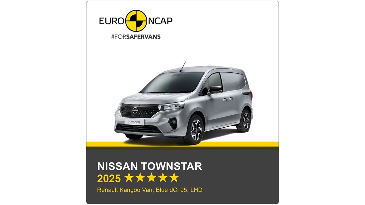 Nissan Townstar Euro NCAP Commercial Van Safety Results 2025