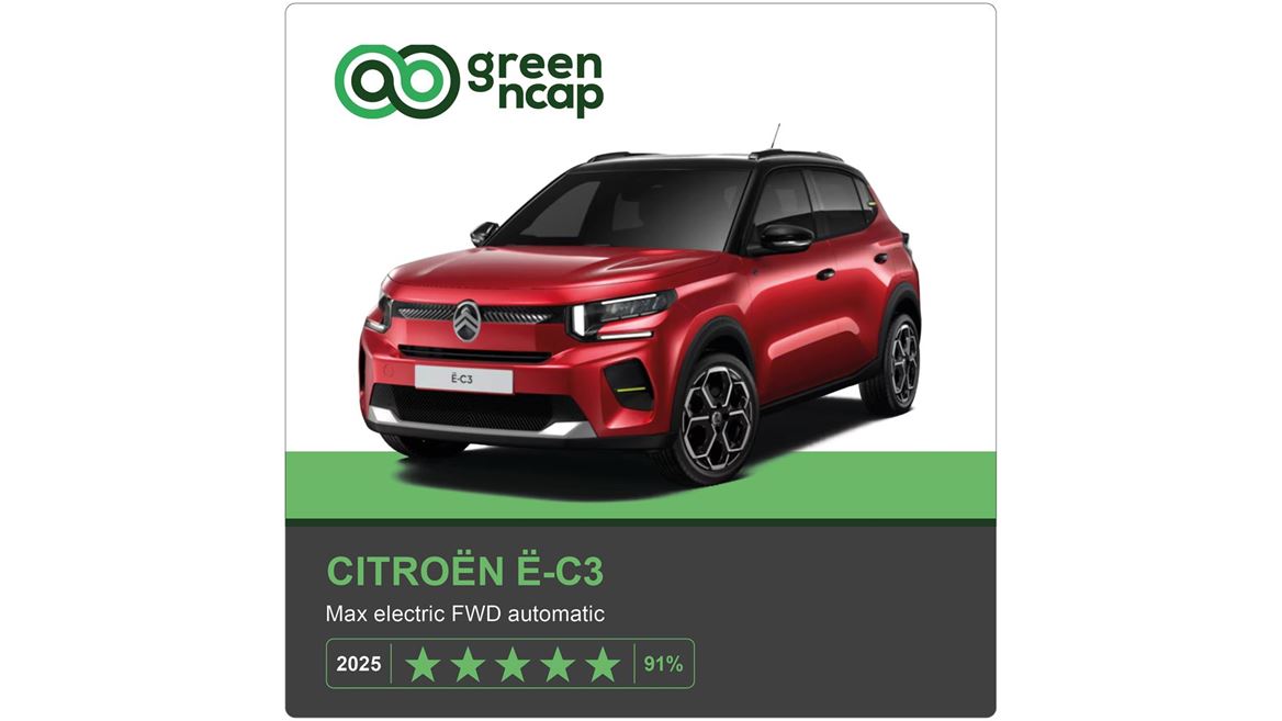 Citro n C3 Green NCAP results 2025