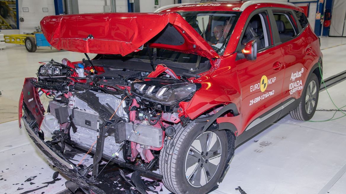 EBRO s400 Full Width Rigid Barrier test 2025 after crash