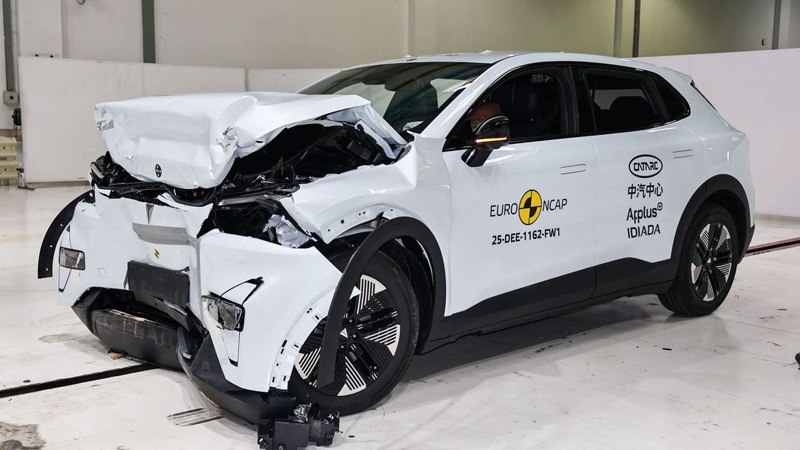 Deepal S05 Full Width Rigid Barrier test 2025 after crash