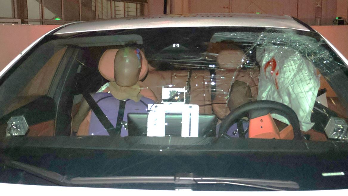 Deepal S05 Far Side impact test 2025 after crash