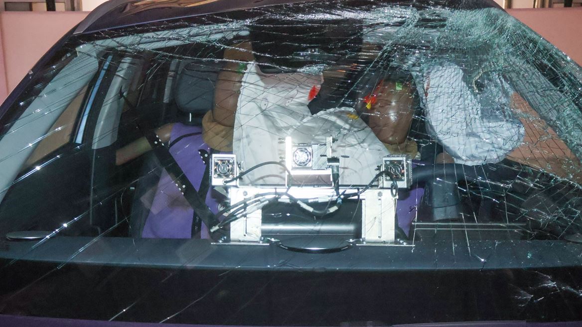 GEELY STARRAY EM i Far Side impact test 2025 after crash