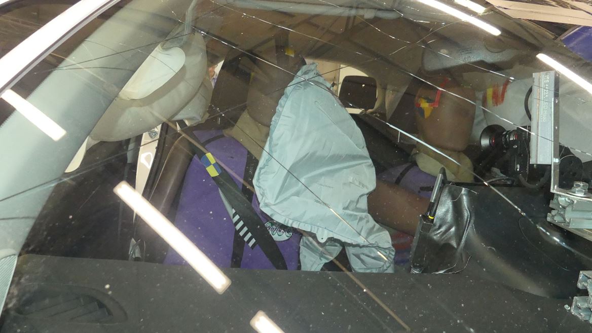 Toyota Yaris Far Side impact test 2025 after crash