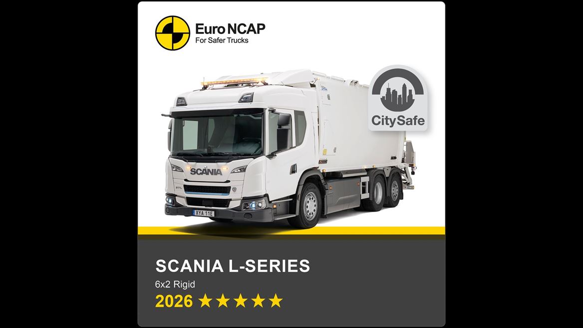 Scania L series Euro NCAP Truck Safety Results 2026