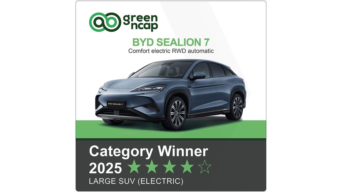 BYD SEALION 7 Green NCAP Category Winner 2025 Large SUV Electric