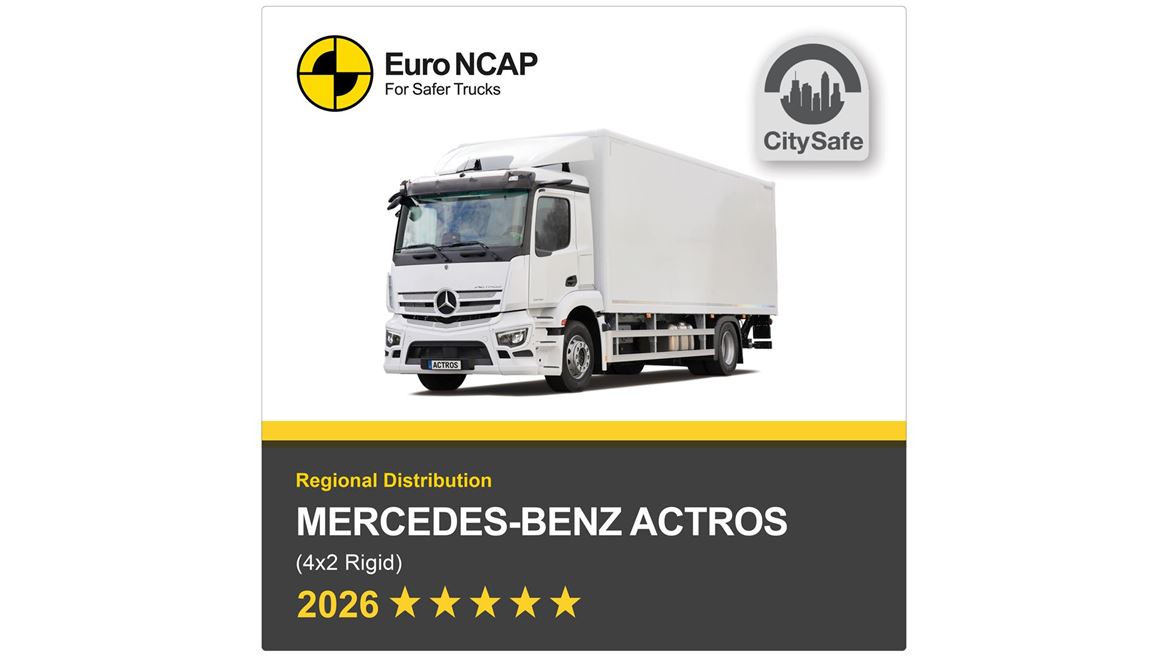 Mercedes Benz Actros Euro NCAP Truck Safety Results 2026