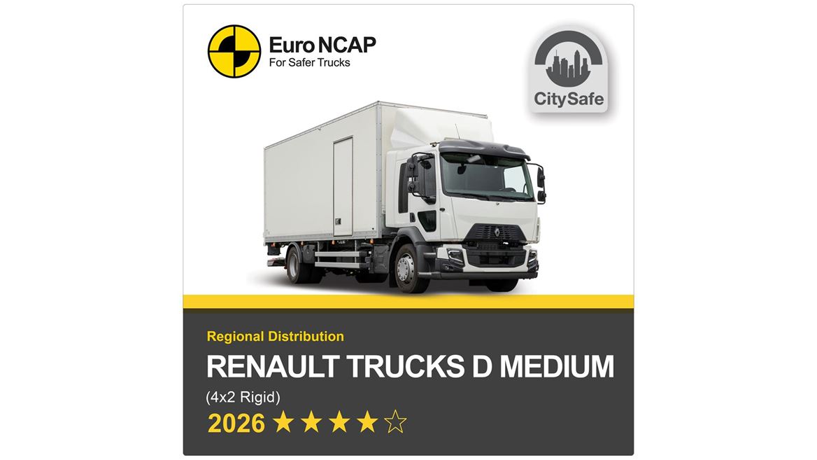 Renault Trucks D Medium Euro NCAP Truck Safety Results 2026