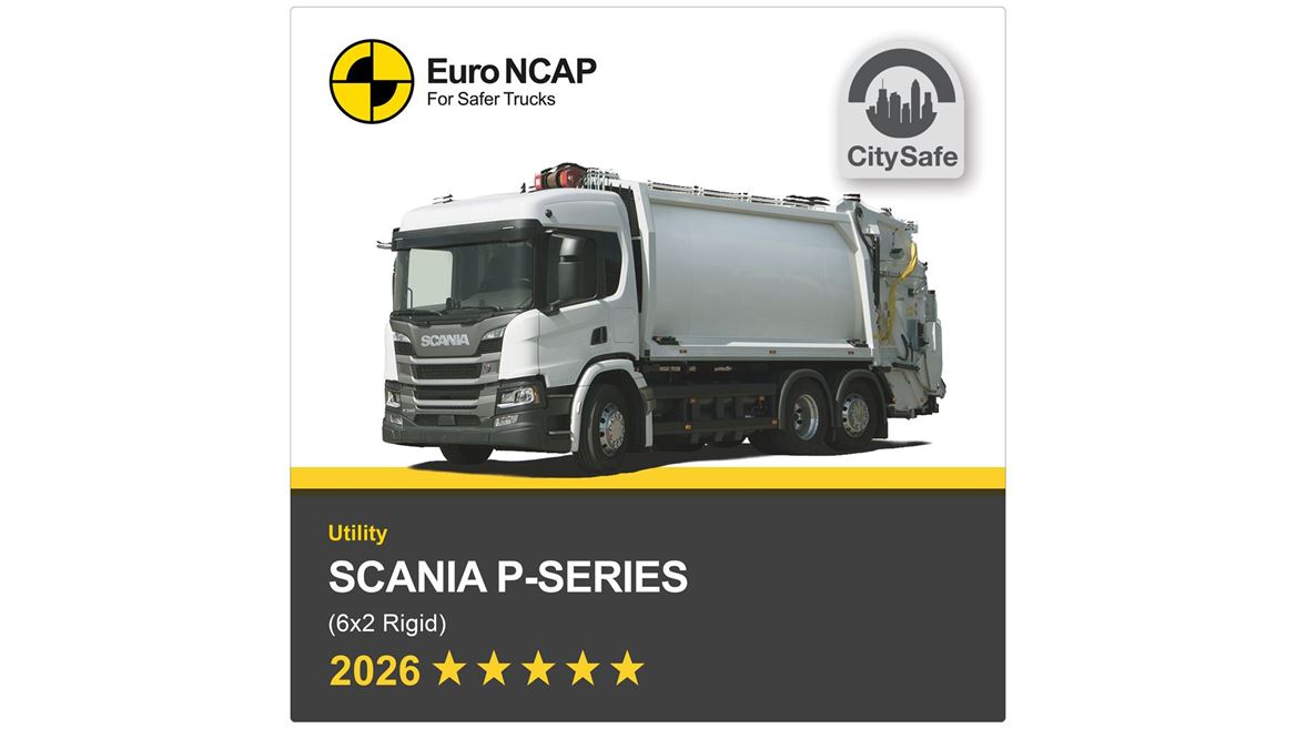 Scania P series Euro NCAP Truck Safety Results 2026