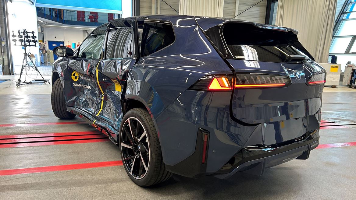 BMW iX3 MDB test 2026 after crash