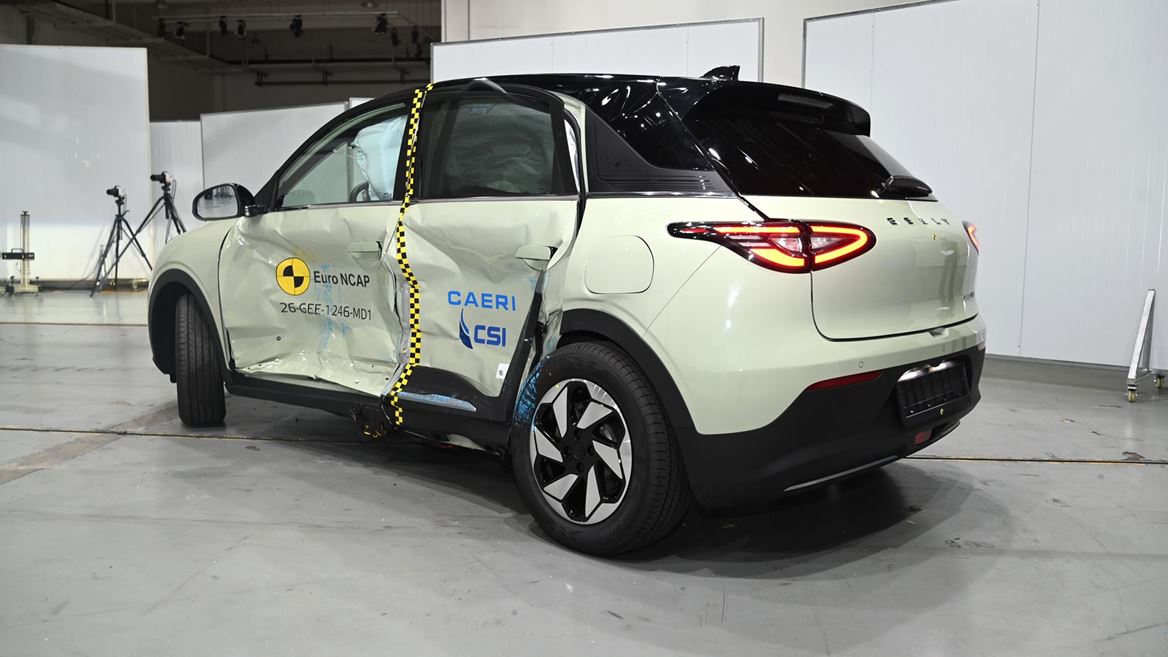 GEELY E2 MDB test 2026 after crash
