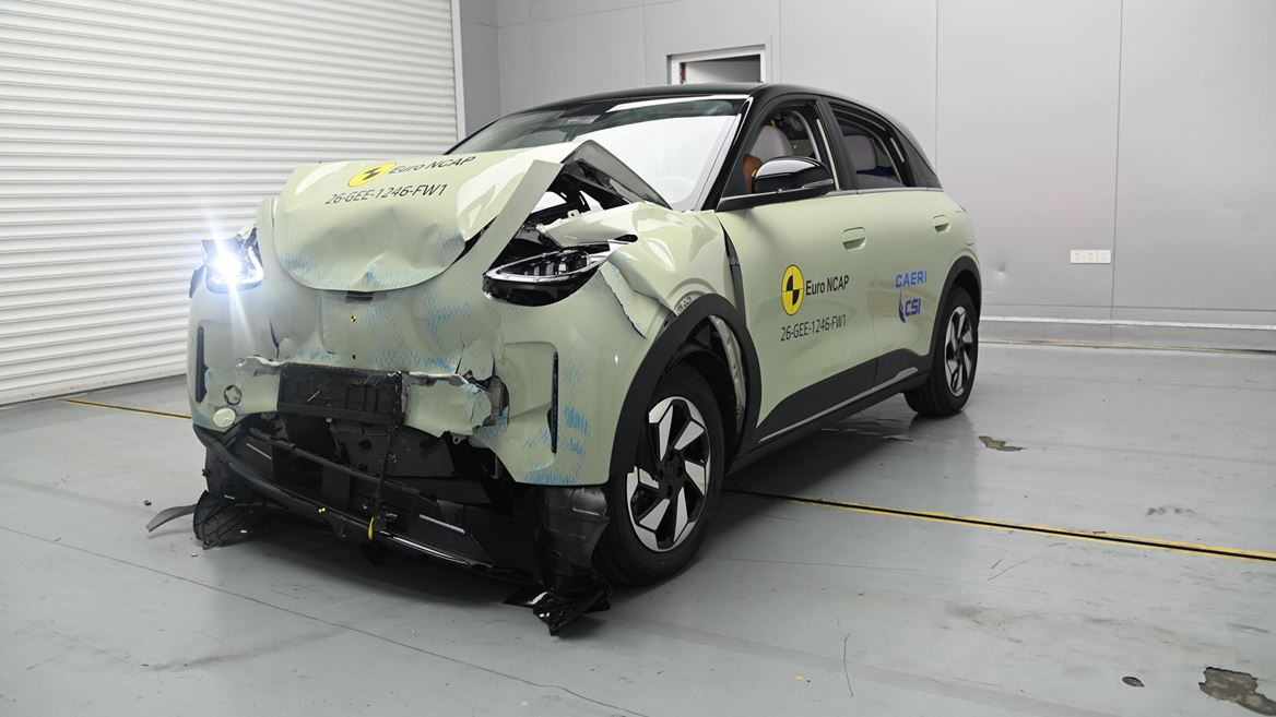 GEELY E2 FW test 2026 after crash