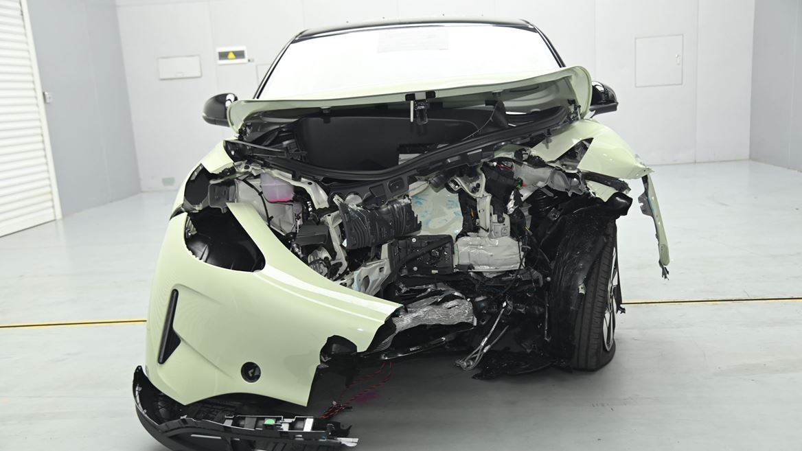 GEELY E2 MPDB test 2026 after crash