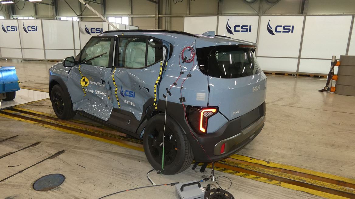 Kia EV2 MDB test 2026 after crash