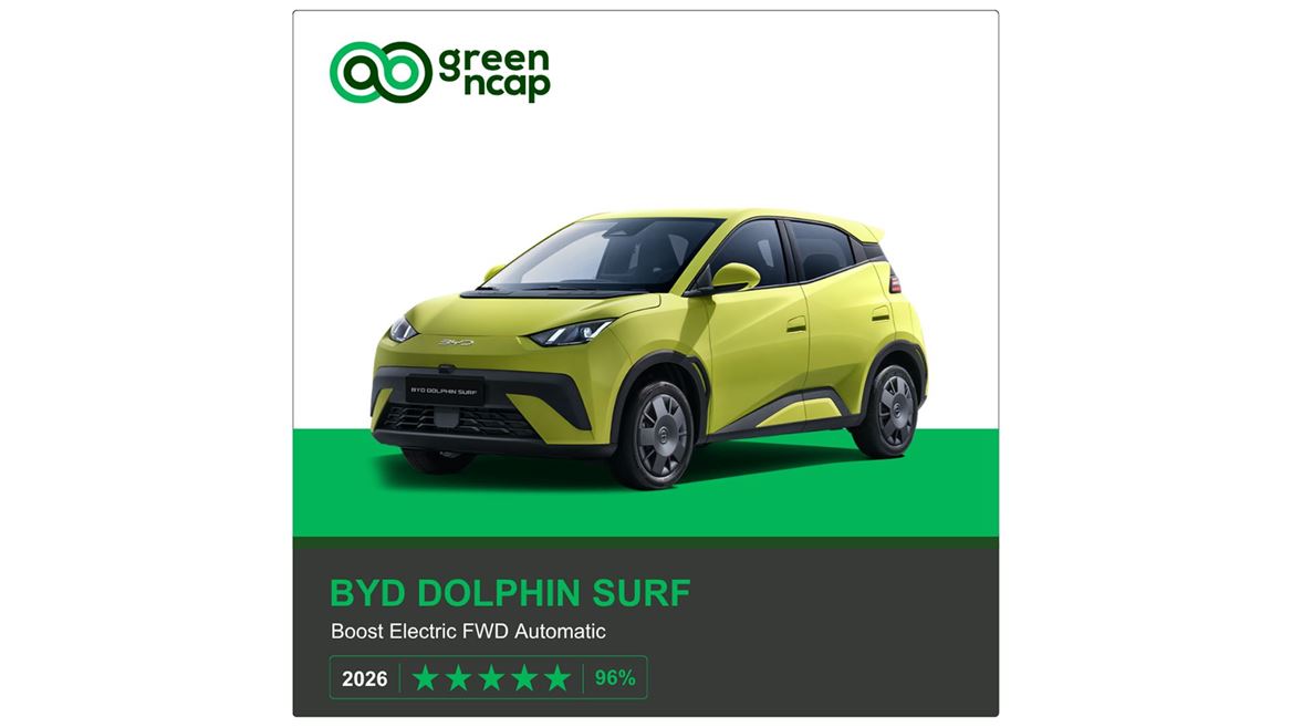 BYD DOLPHIN SURF Green NCAP results 2026