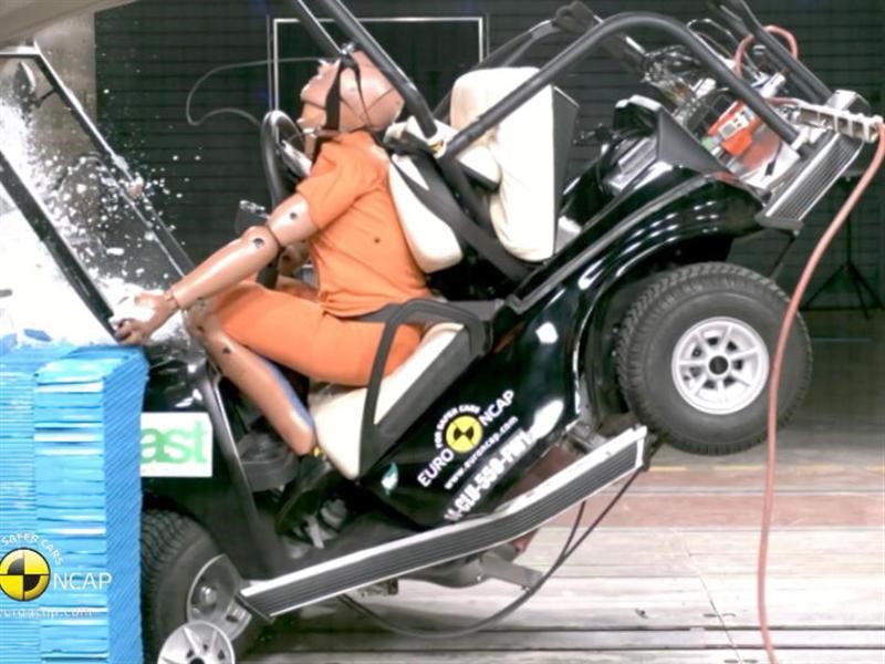 CLUB CAR Villager - Crash Tests 2014 - with captions