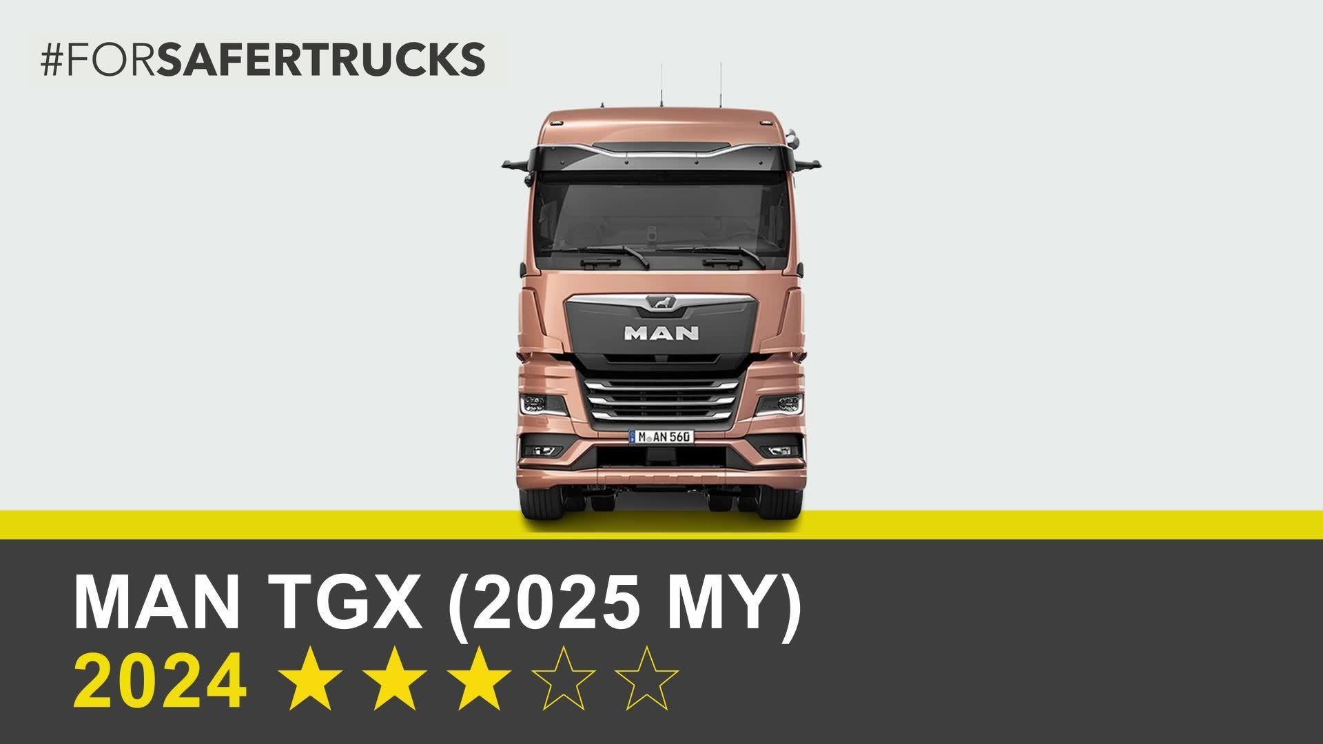 MAN TGX (2025 MY) - Commercial Truck Safety Tests - 2024