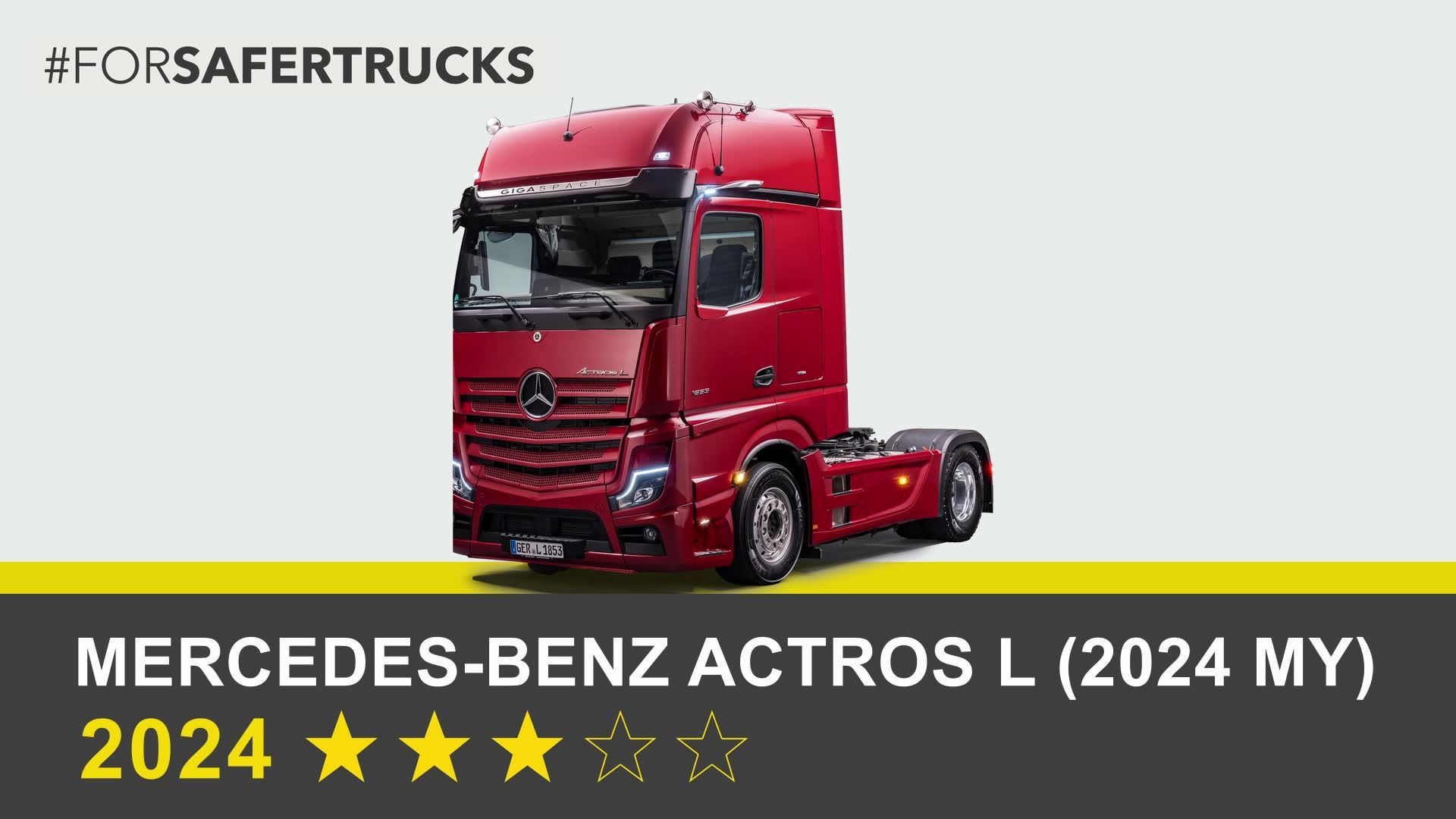 Mercedes-Benz Actros L (2024 MY) - Commercial Truck Safety Tests - 2024