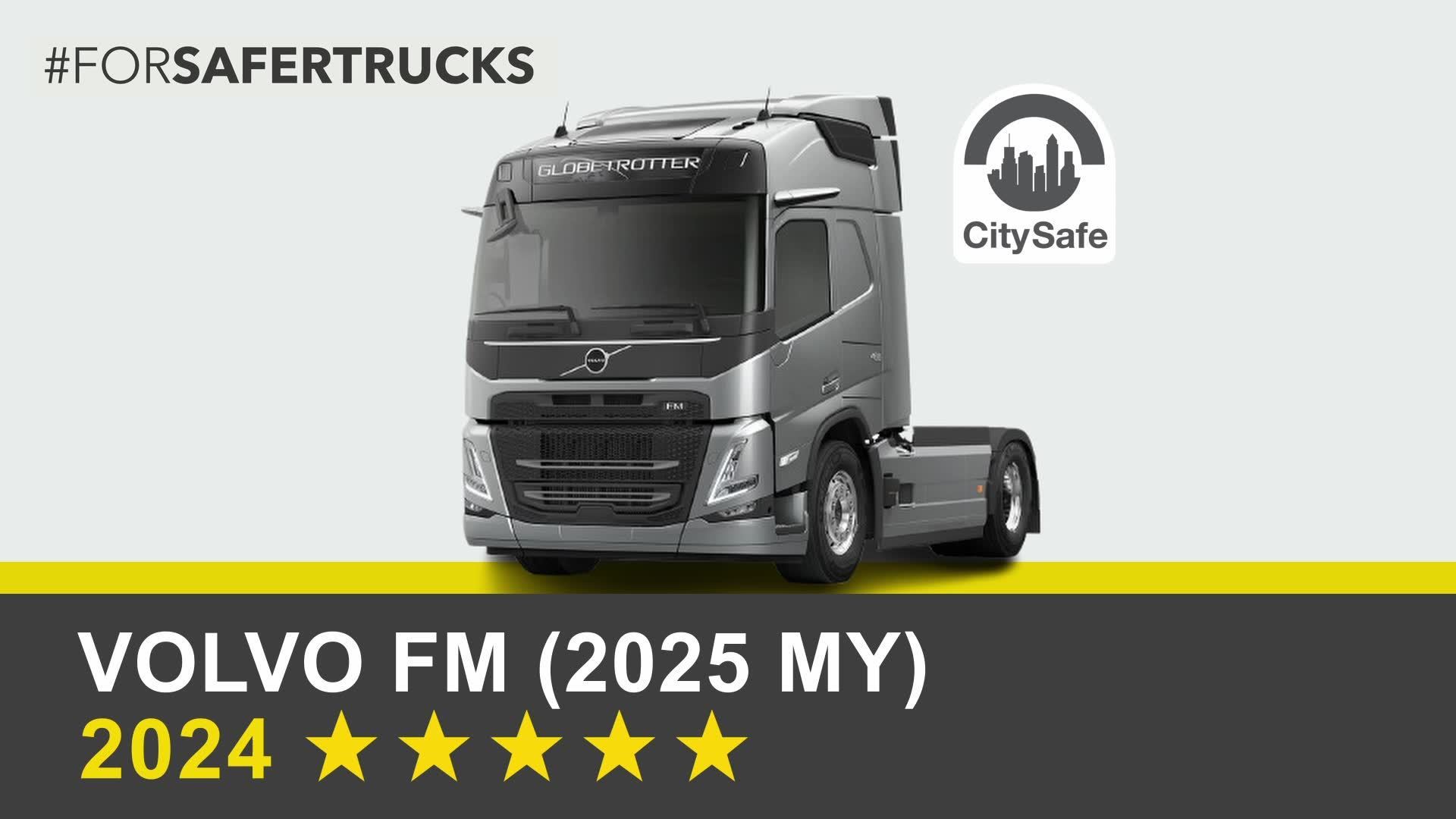 Volvo FM (2025 MY) Euro NCAP 2024 Commercial Truck Rating 5 stars