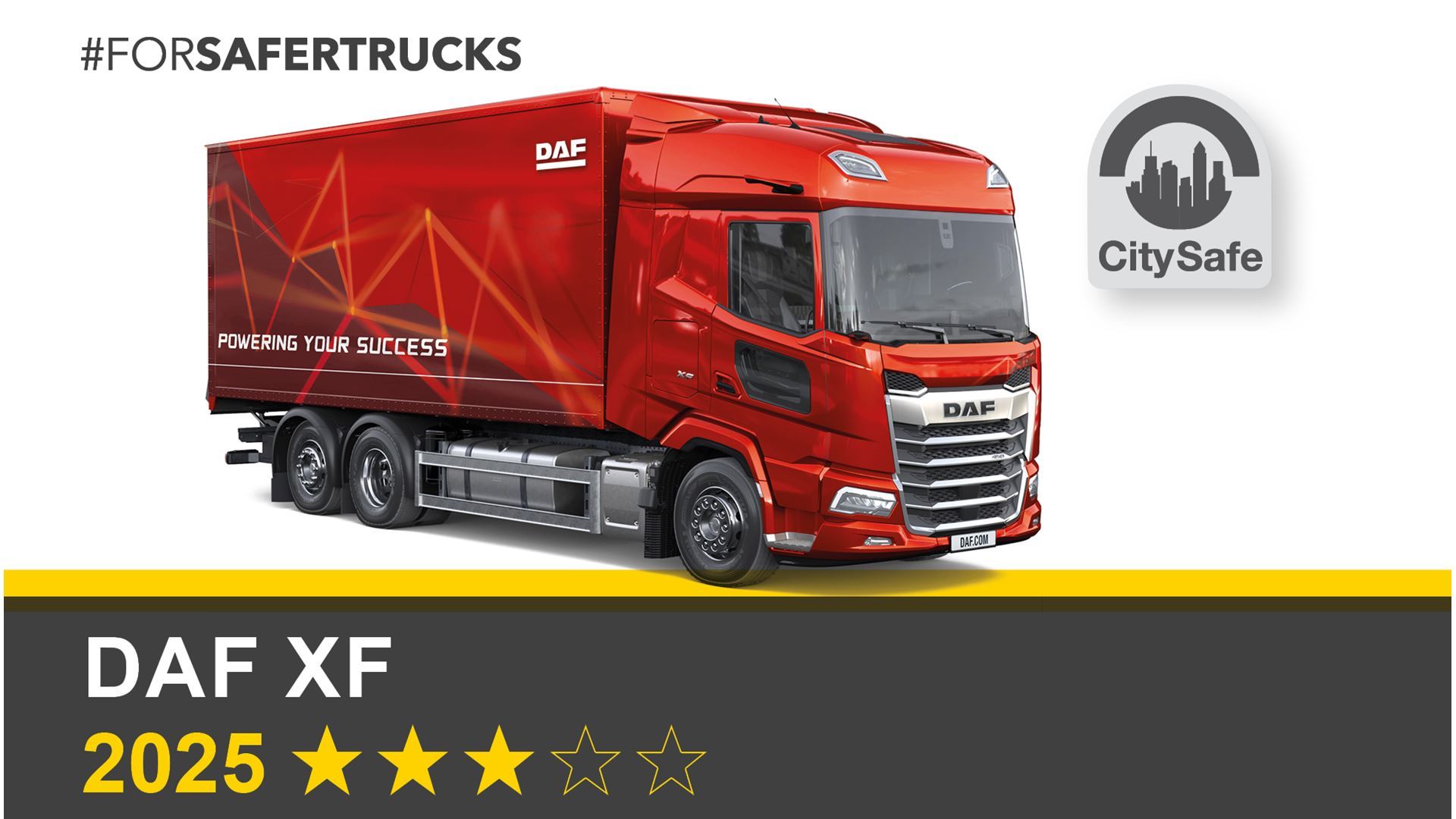 DAF XF (6x2 Rigid) - Commercial Truck Safety Tests - 2025