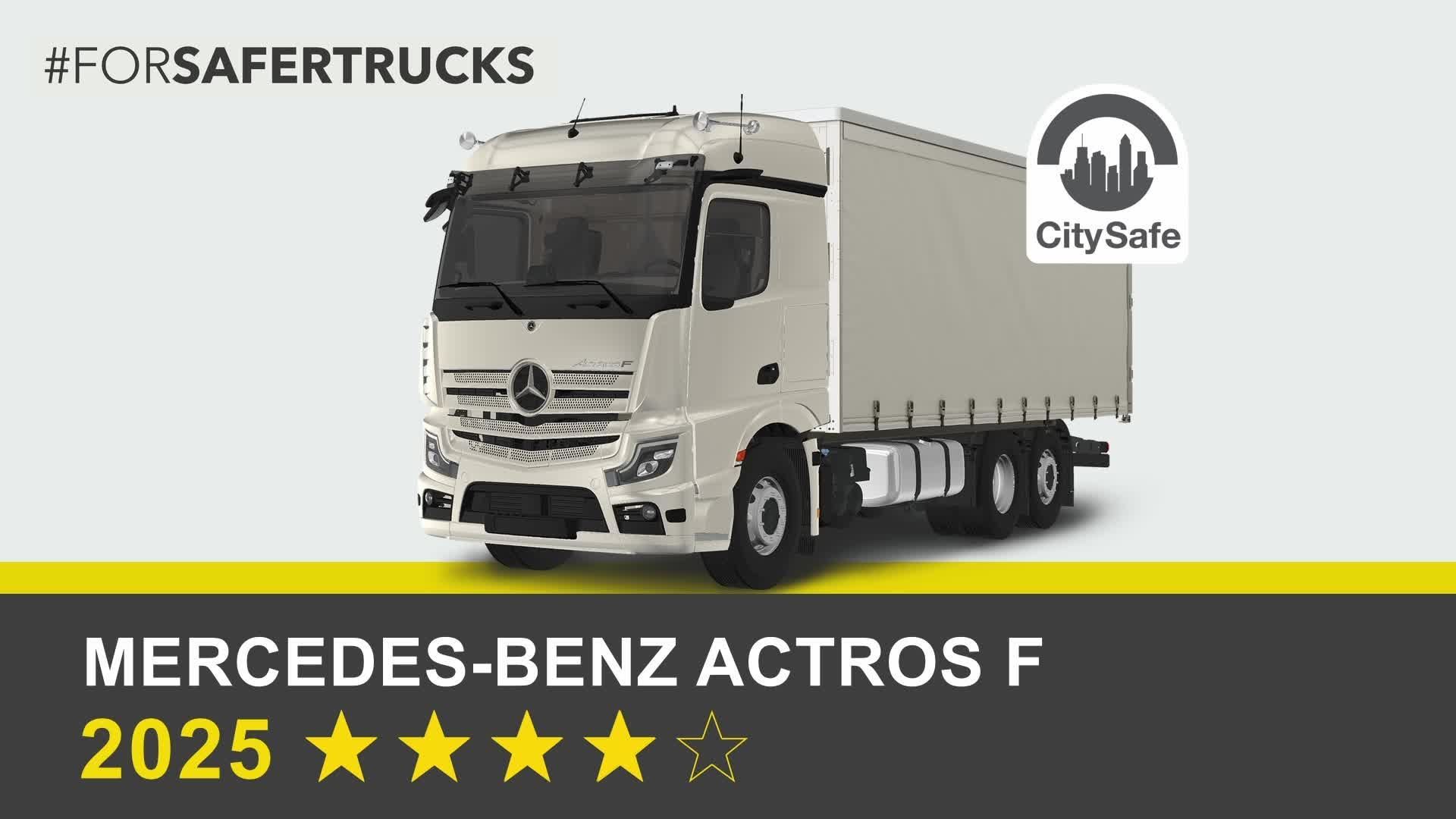 Mercedes-Benz Actros F (6x2 Rigid) - Commercial Truck Safety Tests - 2025