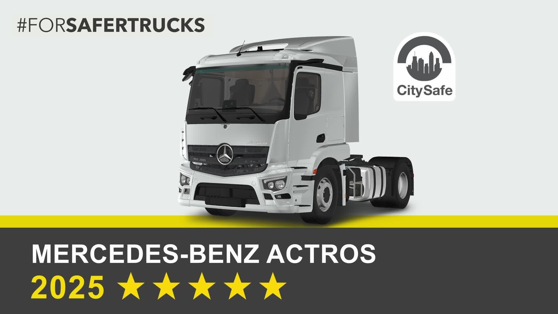 Mercedes-Benz Actros (4x2 Tractor Unit) - Commercial Truck Safety Tests - 2025