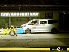 Ford Tourneo Custom - Euro NCAP 2024 Results - standard equipment 3 stars and with safety pack 4
