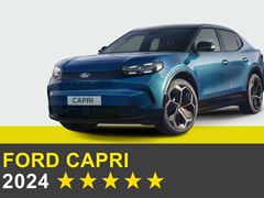 Ford Capri - Euro NCAP 2024 Results - standard equipment 5 stars and with safety pack 0 stars