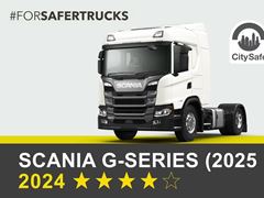 Scania G-series (2025 MY) - Euro NCAP 2024 Commercial Truck Rating - 4 stars