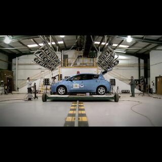 Preparation & test of the Nissan LEAF, 1st EV reaching Euro NCAP 5 stars