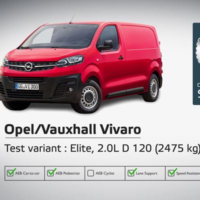 Opel/Vauxhall Vivaro - Commercial Van Safety - 2021