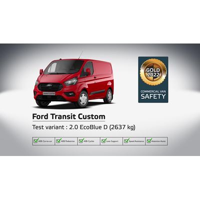 Ford Transit Custom - Commercial Van Safety Tests - 2022