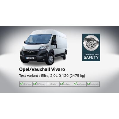 Opel/Vauxhall Vivaro - Commercial Van Safety Tests - 2022