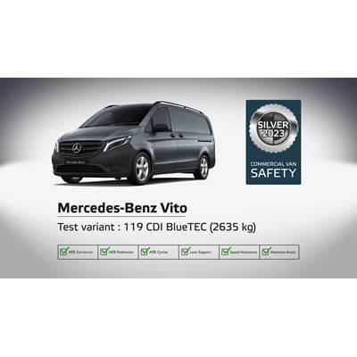 Mercedes-Benz Vito - Commercial Van Safety Tests - 2023