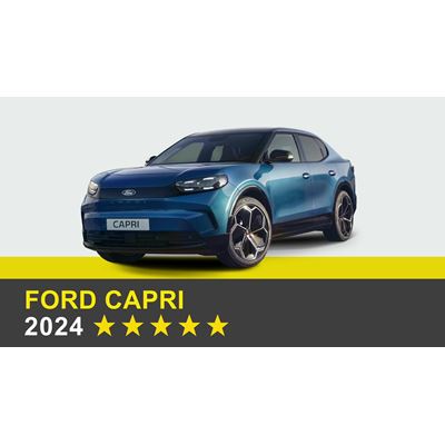 Ford Capri - Euro NCAP 2024 Results - standard equipment 5 stars and with safety pack 0 stars