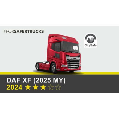 DAF XF (2025 MY) - Commercial Truck Safety Tests - 2024