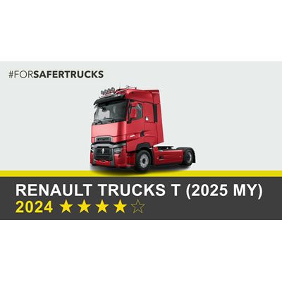 Renault Trucks T (2025 MY) - Euro NCAP 2024 Commercial Truck Rating - 4 stars