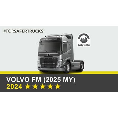 Volvo FM (2025 MY) - Euro NCAP 2024 Commercial Truck Rating - 5 stars